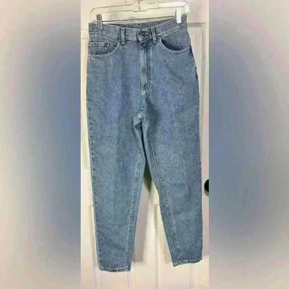 NWT Y2K Lee Relaxed Fit Tapered Mom Jeans 9med MediumWash Denim Vintage - Picture 1 of 11